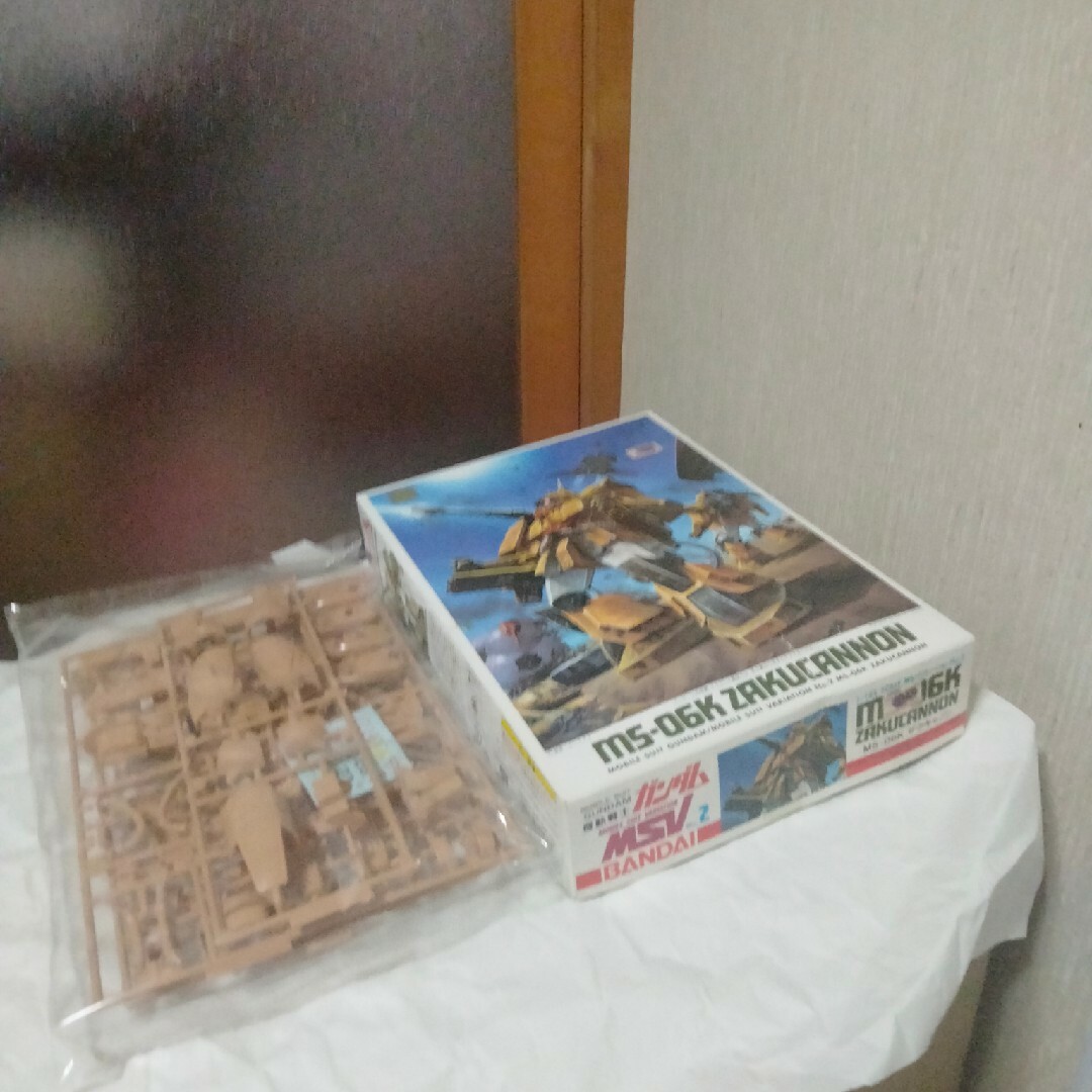 説明書無し未組立1/144ザクキャノン機動戦士ガンダムMSVシリーズガンプラ エンタメ/ホビーのおもちゃ/ぬいぐるみ(プラモデル)の商品写真