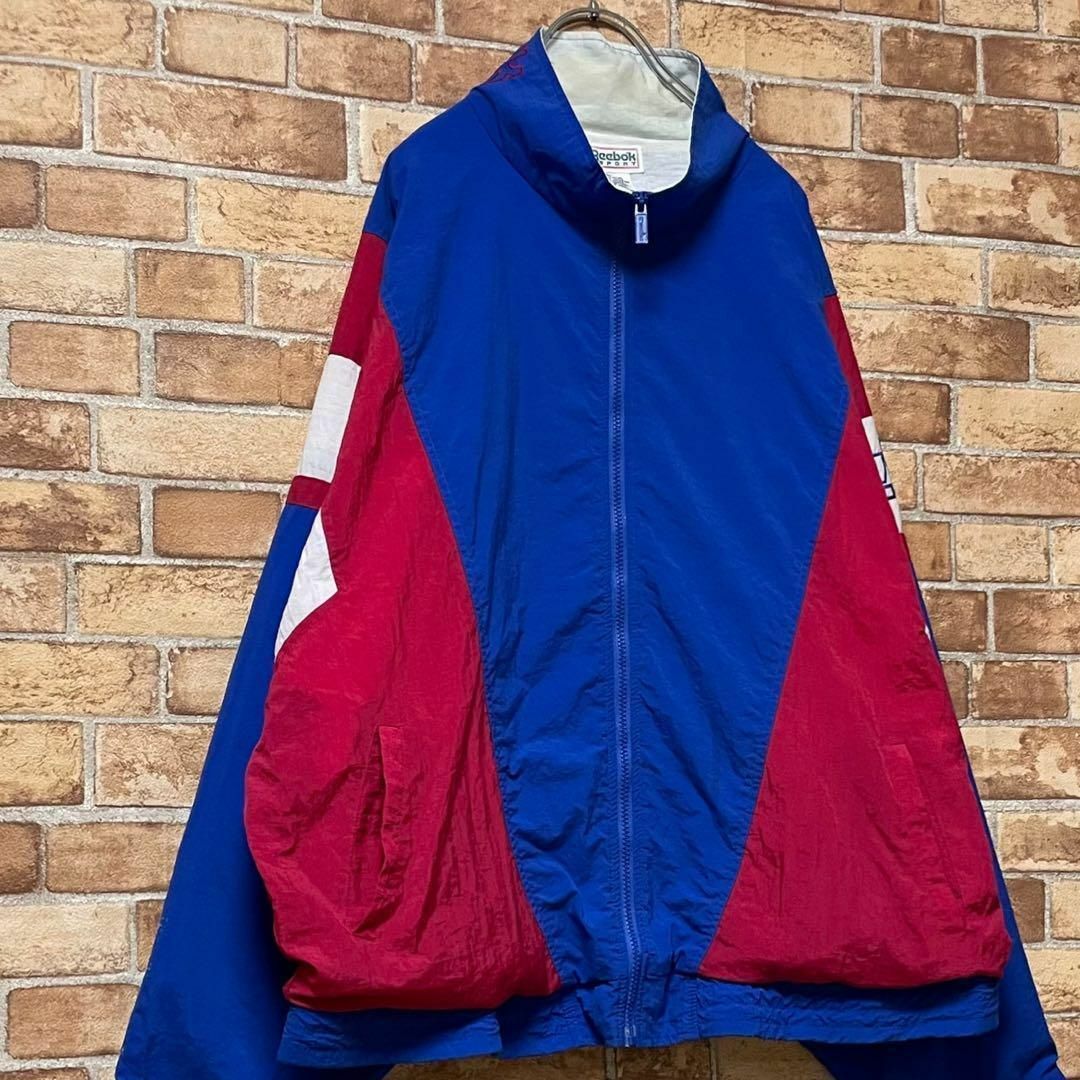 90s 　Reebok リーボック　ナイロンジャケット　BIGシルエット