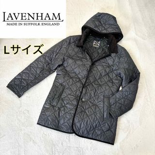 LAVENHAM/ラベンハム 現行◎人気『デンストン』フード キルティングコート