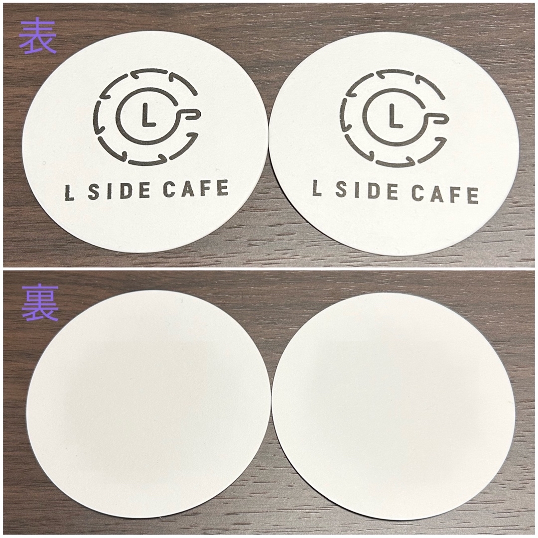 L SIDE CAFE コースター2枚 自動車/バイクの自動車(その他)の商品写真