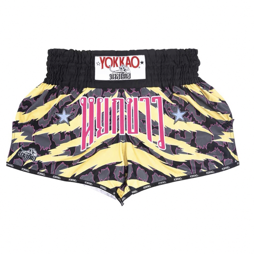 YOKKAO ムエタイパンツ「ANIMALIER」 BLACK TIGER M-