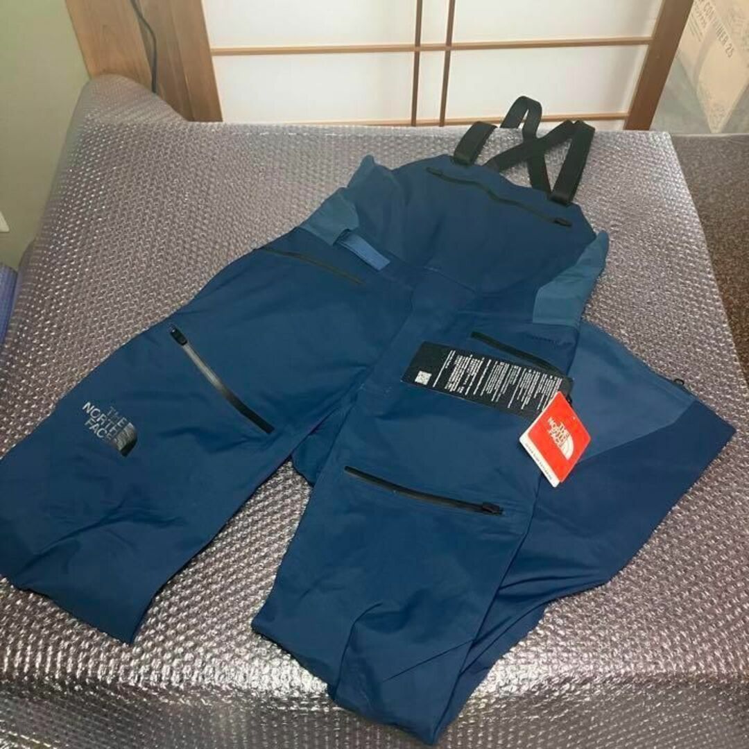 新品 ノースフェイス ピューリスト ビブパンツ BIB XS ブルー