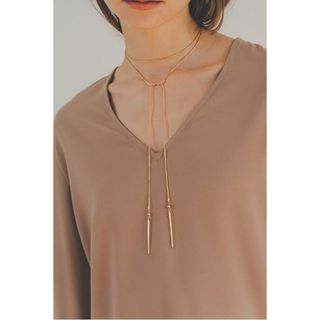 クラネ(CLANE)のclane LONG DROP LINE NECKLESS(ネックレス)