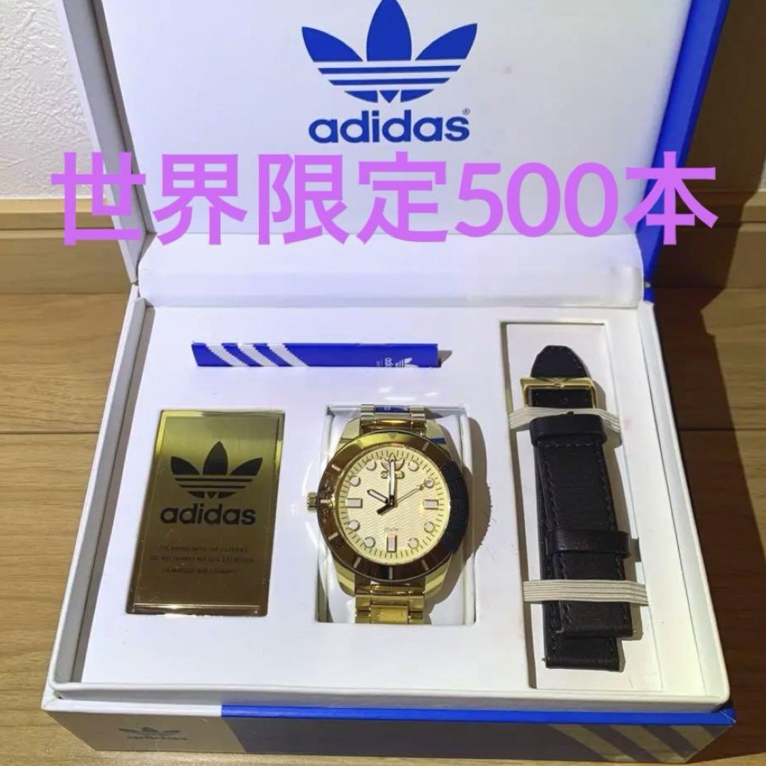 adidas(アディダス)のadidas アディダス　腕時計　ゴールド メンズの時計(腕時計(アナログ))の商品写真