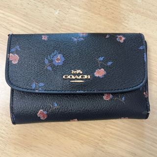 新品未使用COACHコーチストラップシグネチャー花柄長財布フラワープリント白6再