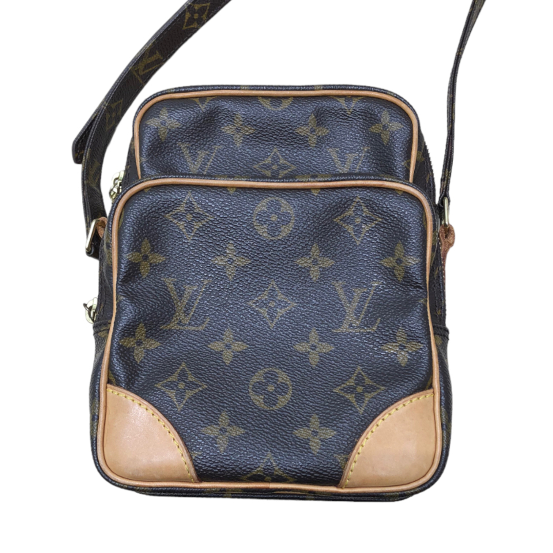 ファスナー外側ルイ・ヴィトン LOUIS VUITTON アマゾン M45236 ブラウン モノグラムキャンバス モノグラムキャンバス ユニセックス ショルダーバッグ