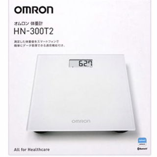 オムロン(OMRON)のOMRON オムロン  HN-300T2 スマホ連動　体重計 Bluetooth(体重計/体脂肪計)