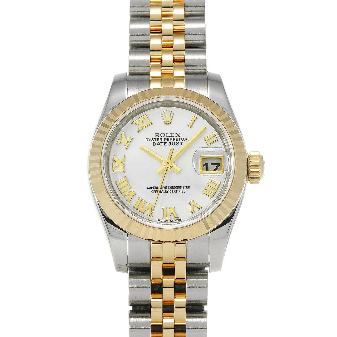 ROLEX(ロレックス)の中古 ロレックス ROLEX 179173NR M番(2008年頃製造) ホワイトシェル レディース 腕時計 レディースのファッション小物(腕時計)の商品写真
