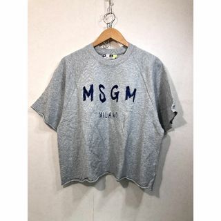 011150● MSGM MILANO 半袖 スウェット XS グレー(トレーナー/スウェット)