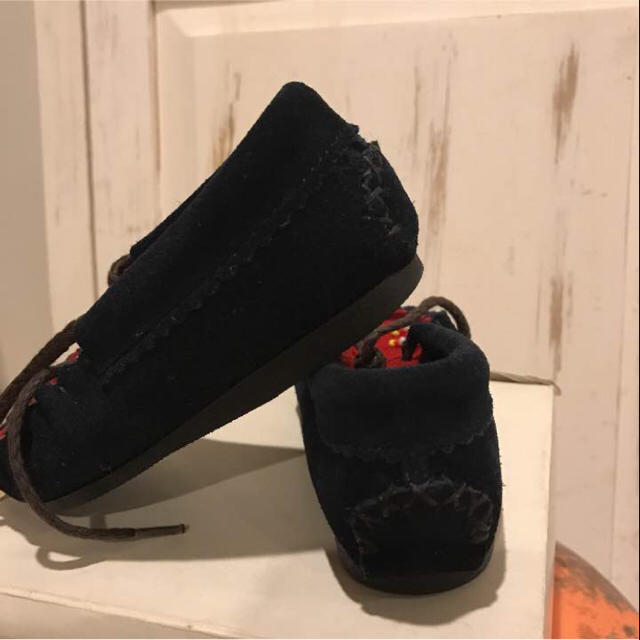 未使用❗️ファニー kids モカシン キッズ/ベビー/マタニティのベビー靴/シューズ(~14cm)(フラットシューズ)の商品写真