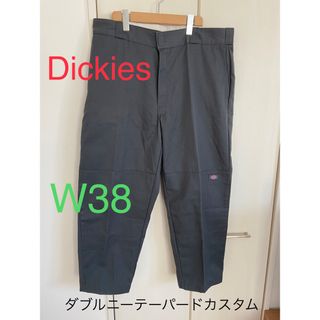 ディッキーズ(Dickies)の★グレー★中古★W38★dickies ダブルニー テーパードカスタム メキシコ(ワークパンツ/カーゴパンツ)