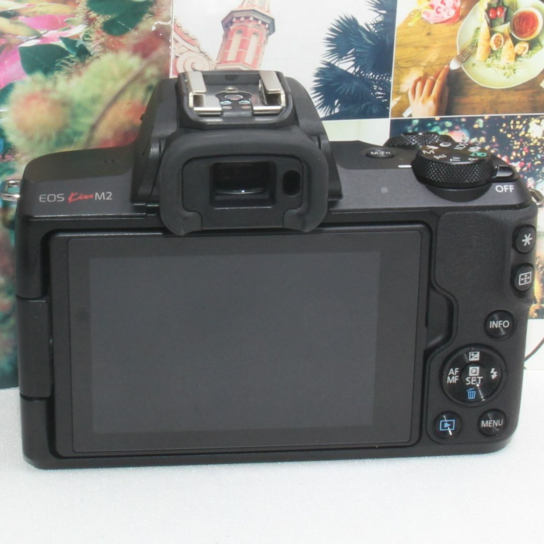 ❤️超望遠レンズ&予備バッテリー付き❤️Canon EOS kiss M2 ❤️超望遠レンズ&予備バッテリー付き❤️Canon EOS kiss M2