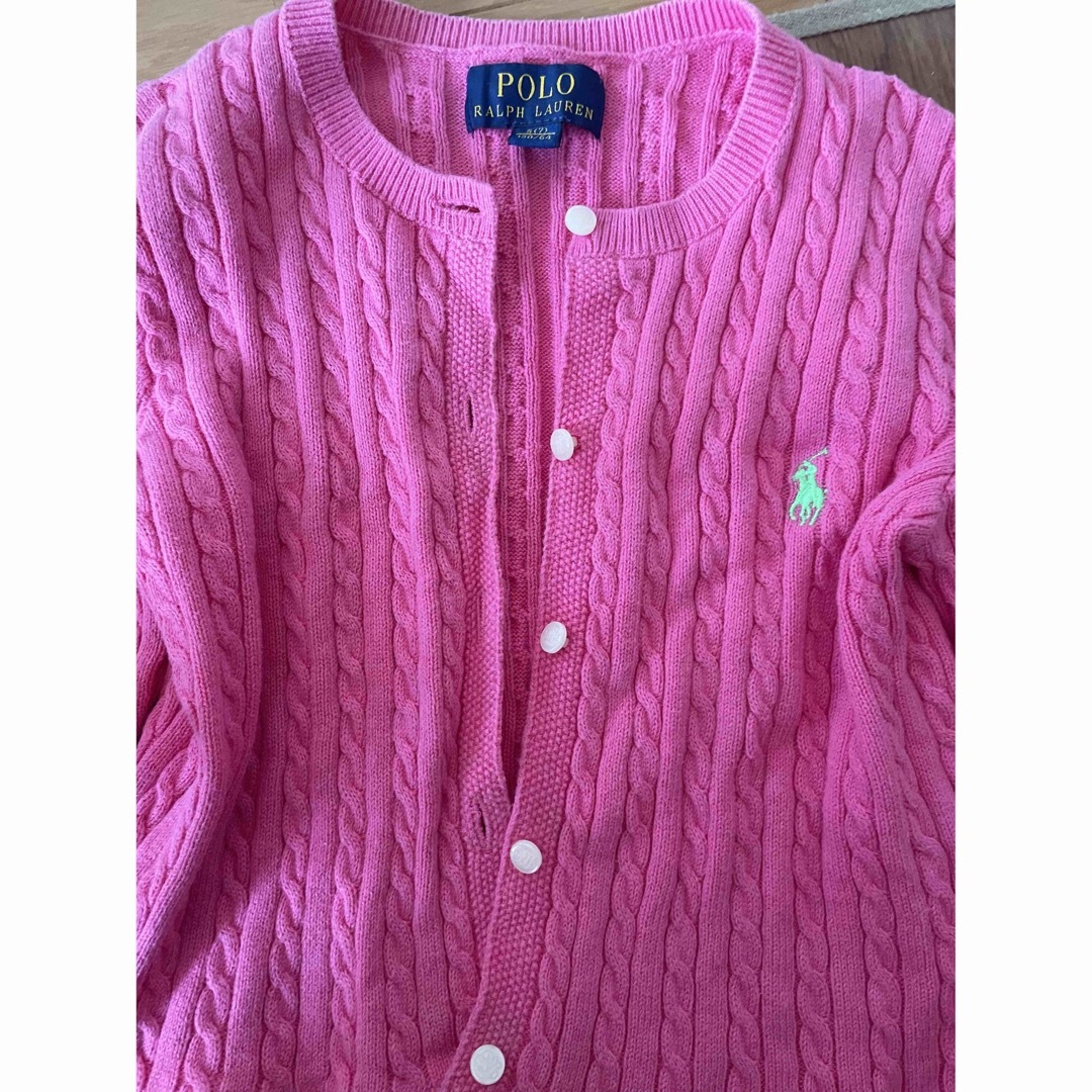 POLO RALPH LAUREN(ポロラルフローレン)のポロラルフローレン　カーディガン キッズ/ベビー/マタニティのキッズ服女の子用(90cm~)(カーディガン)の商品写真