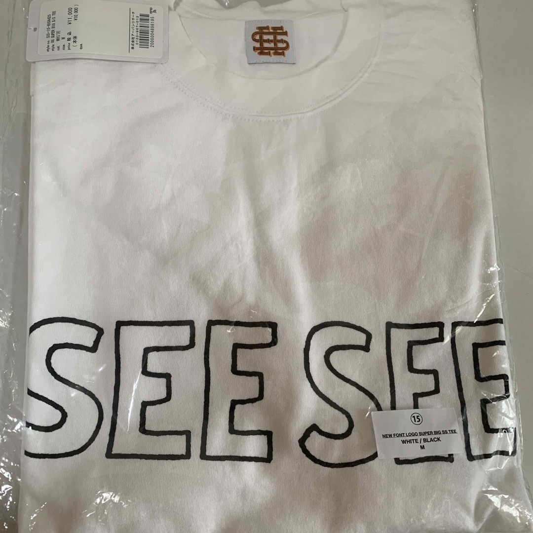 SEE SEE BIG POCKET FONT LOGO TEE 22SS-12