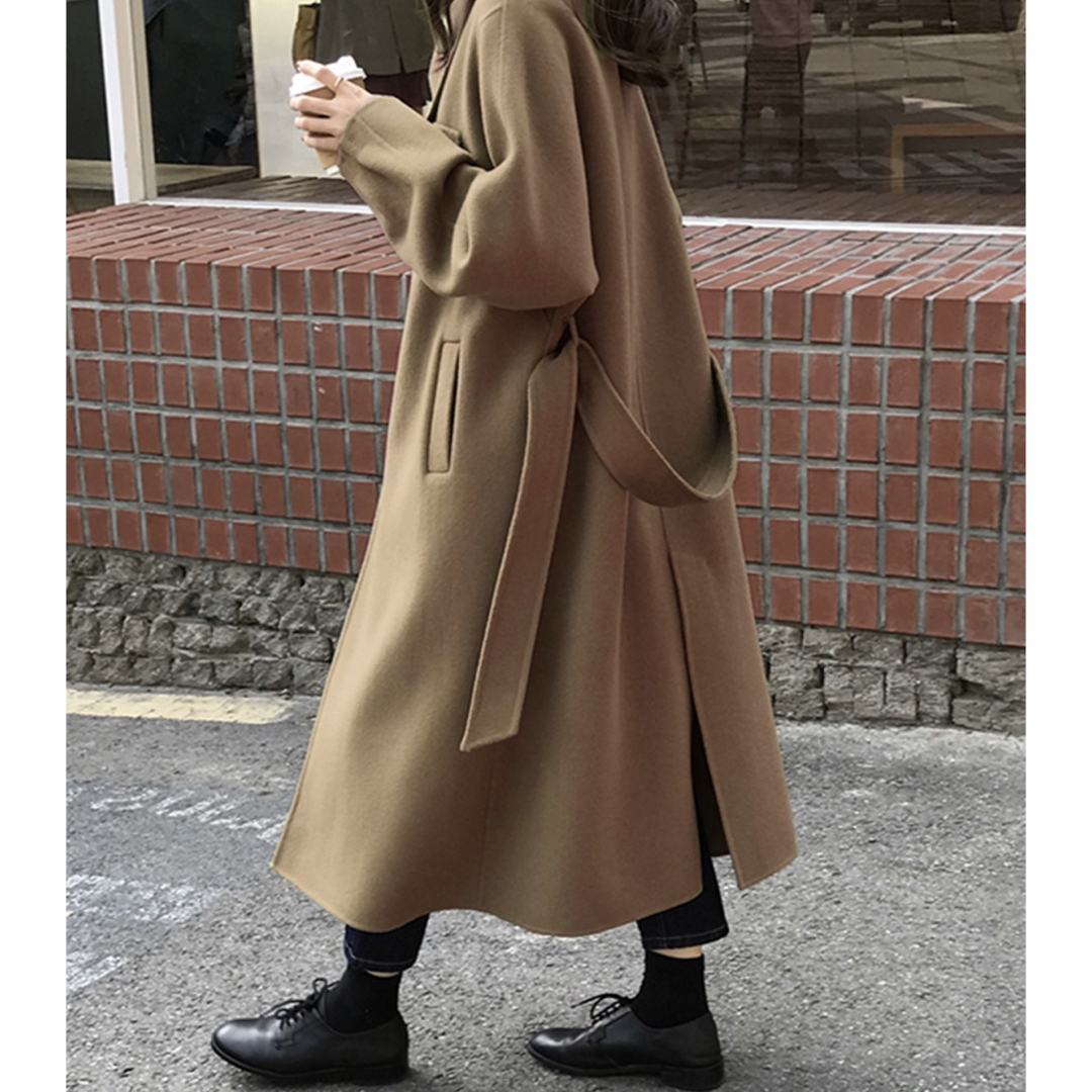 JUNOAH(ジュノア)の⭐️胸ポケット ロングコート レディースのジャケット/アウター(ロングコート)の商品写真