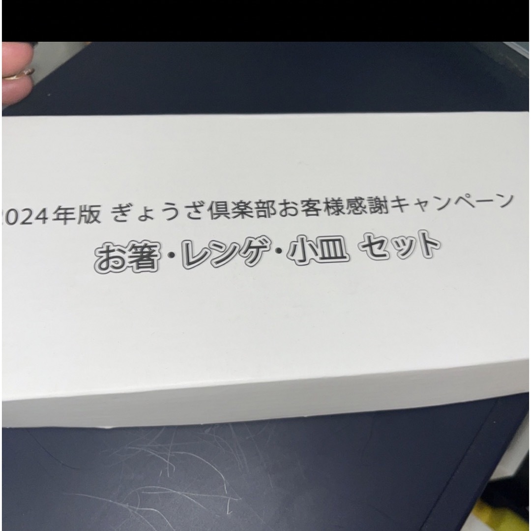 餃子の王将 お箸・レンゲ・小皿セット 2024年版ぎょうざ倶楽部 キャンペーン インテリア/住まい/日用品のキッチン/食器(食器)の商品写真