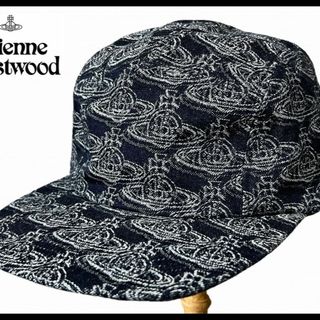 現行！美品！VivienneWestwood オーブロゴウールチェックキャップ