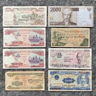 旧紙幣 カンボジア インドネシア ベトナム(貨幣)