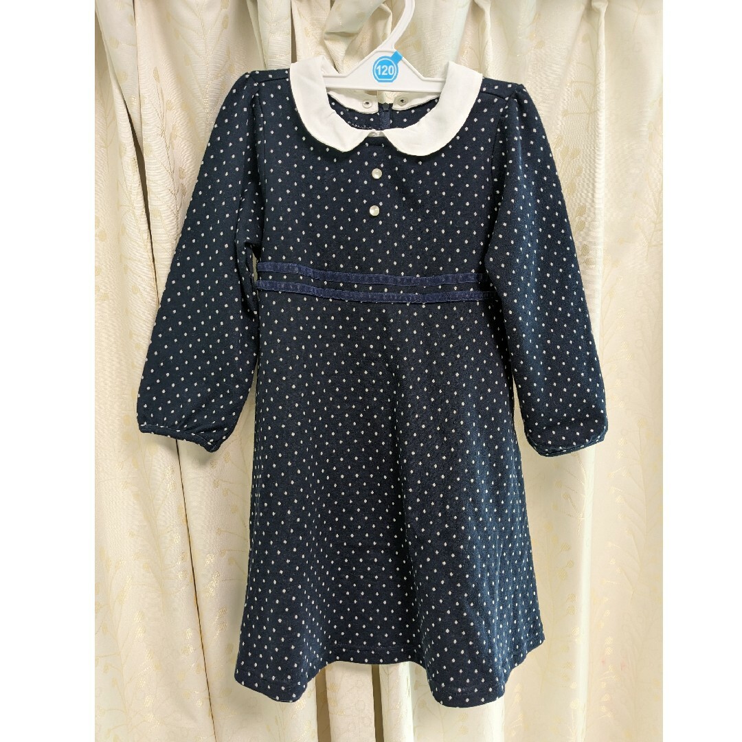 motherways(マザウェイズ)のマザウェイズ 衿付き　ワンピース　120　フォーマル キッズ/ベビー/マタニティのキッズ服女の子用(90cm~)(ワンピース)の商品写真