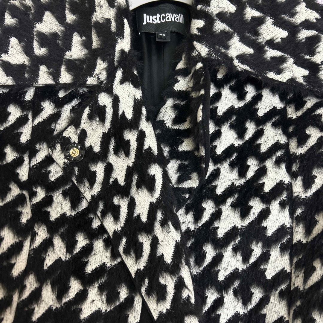 Just Cavalli(ジャストカヴァリ)のジャスト カヴァリ ロング コート サイズ40 レディースのジャケット/アウター(ロングコート)の商品写真