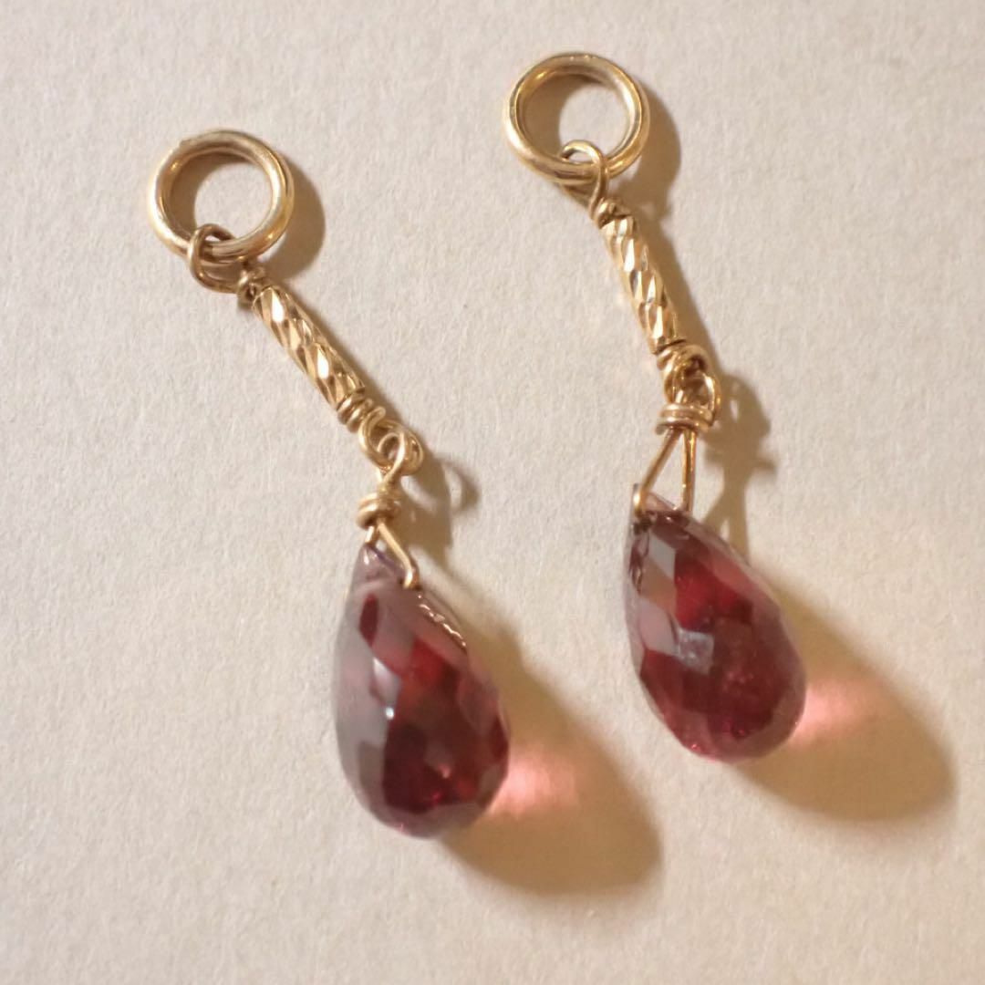 agete - agete k10 ガーネットピアスチャームの通販 by MASA's jewelry