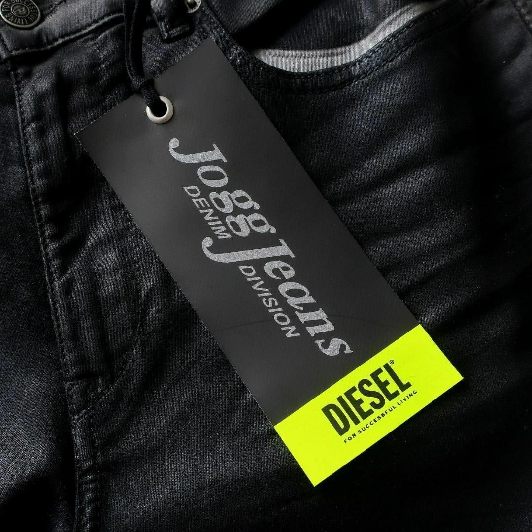 新品 DIESEL ジョグジーンズ スリム ジーンズ デニム ブラック W32