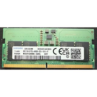 サムスン(SAMSUNG)のSAMSUNG DDR5-4800 SO-DIMM 8GB 片面実装 ③(PCパーツ)