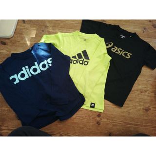 アシックスショウジ(asics)のadidas asics ロンT 半袖3点セット　130男児(Tシャツ/カットソー)