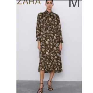 ザラ(ZARA)の【最終お値下げ•人気•美品】ZARA 花柄ワンピース(ロングワンピース/マキシワンピース)