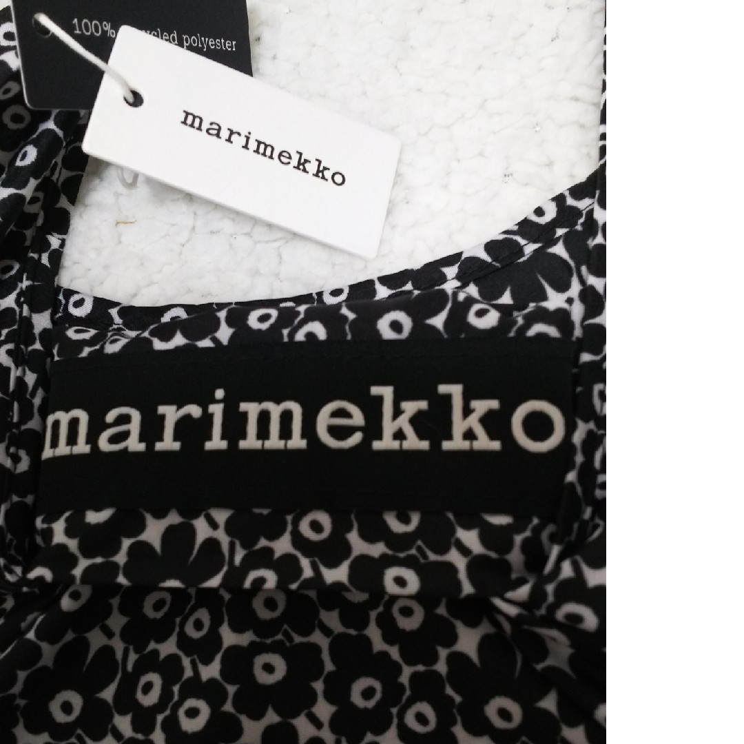 marimekko(マリメッコ)の新品未使用●marimekko●スマートバッグウニッコブラック レディースのバッグ(エコバッグ)の商品写真