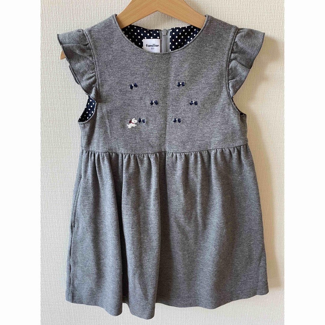 familiar(ファミリア)のfamiliar ジャンパースカート キッズ/ベビー/マタニティのキッズ服女の子用(90cm~)(ワンピース)の商品写真