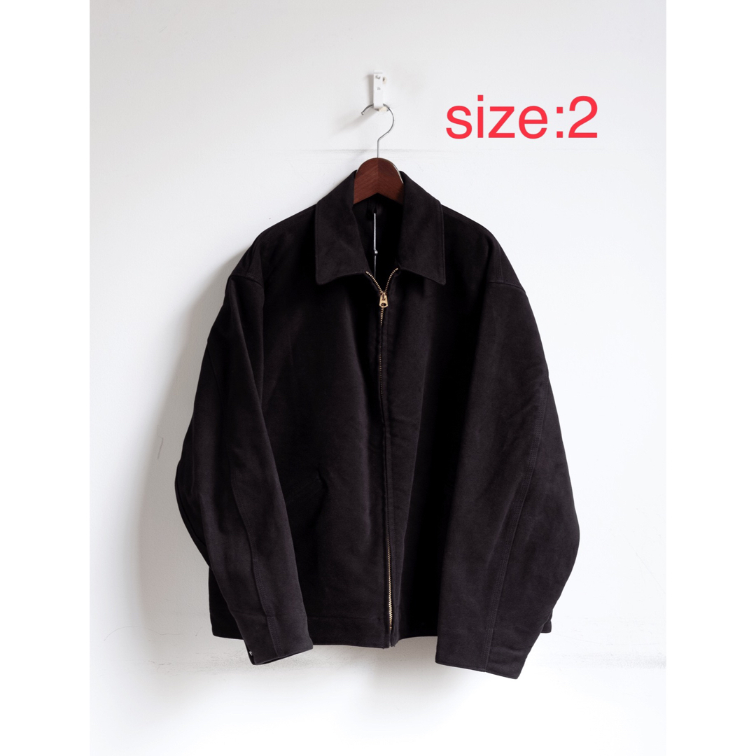 COMOLI 23AW モールスキン ジップショートジャケット 2