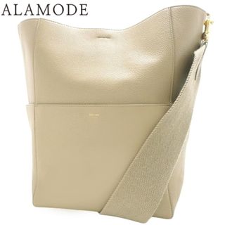 セリーヌ(celine)のCELINE(セリーヌ) サングル バケット ショルダーバッグ 肩掛け トート 旧ロゴ レザー Dune ベージュ ゴールド金具 176593AH4.03UN レディース 40802075153【中古】【アラモード】(ショルダーバッグ)