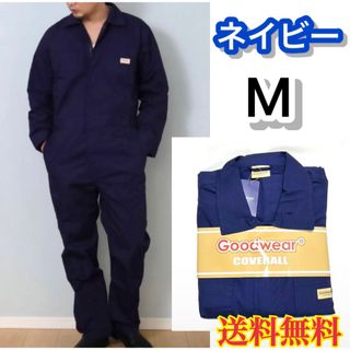 グッドウェアー(GOOD WEAR)の【新品】Goodwear グッドウエア カバーオール つなぎ ネイビー M(カバーオール)