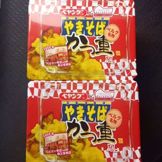 マルカショクヒン(まるか食品)の★新品未開封★ペヤング　限定　かつ重風やきそば　2個セット(インスタント食品)