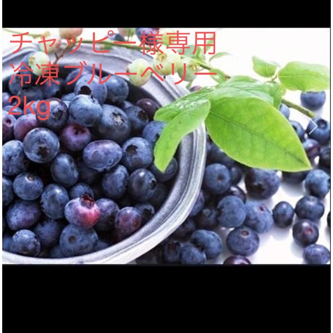 チャッピー様専用　冷凍ブルーベリー　2kg 食品/飲料/酒の食品(フルーツ)の商品写真