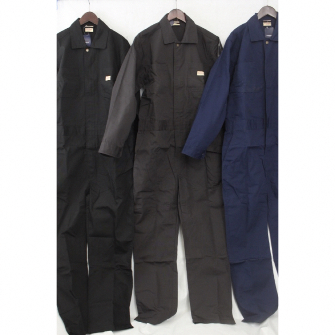 GOOD WEAR(グッドウェアー)の【新品】Goodwear グッドウエア カバーオール つなぎ ブラック 黒 L メンズのジャケット/アウター(カバーオール)の商品写真