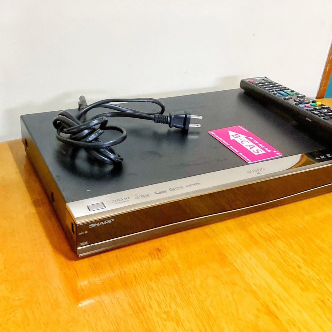 SHARP - SHARP シャープ ブルーレイレコーダー HDD 500GB 2チューナー