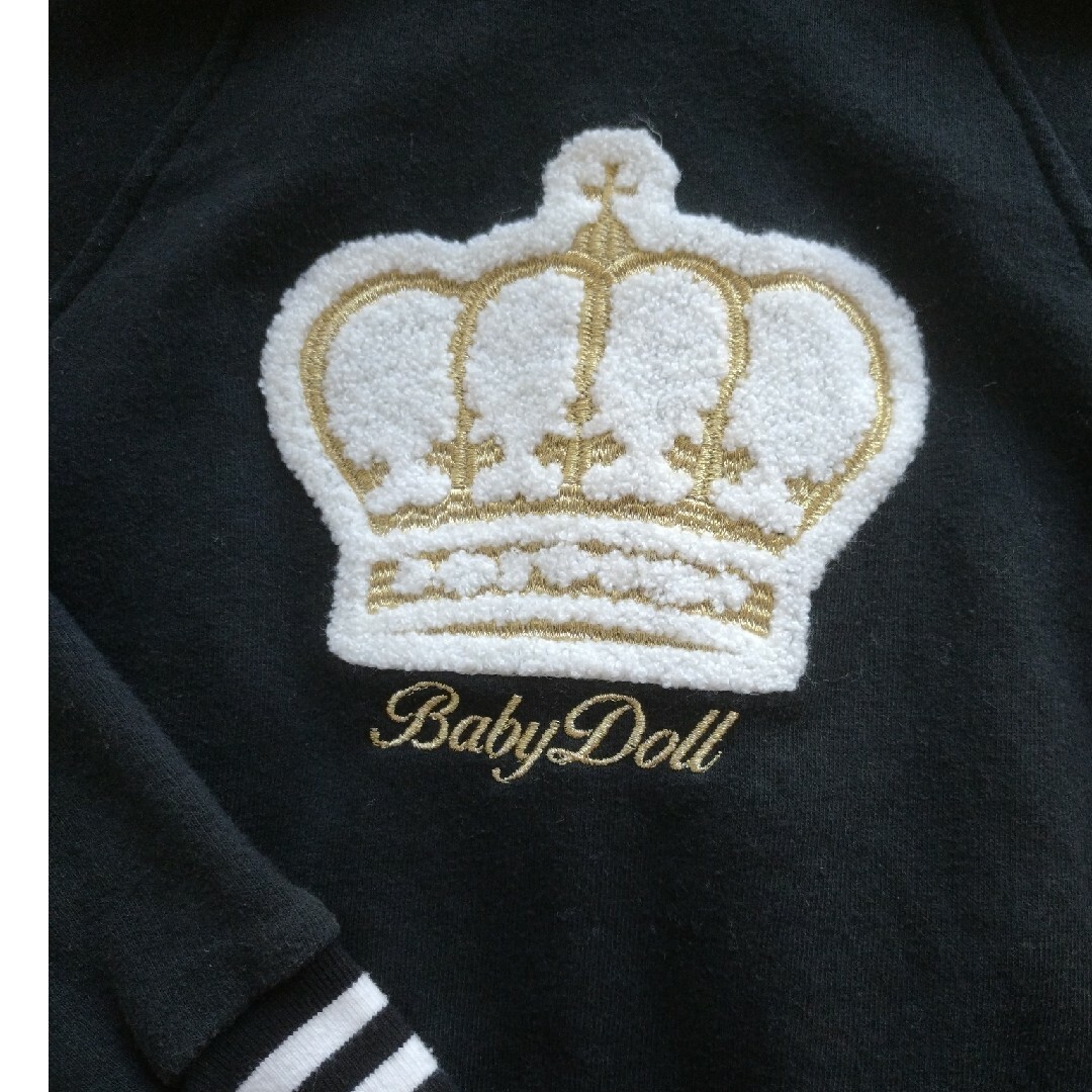 BABYDOLL(ベビードール)のBABY DOLL王冠パーカー120〜130☆ キッズ/ベビー/マタニティのキッズ服男の子用(90cm~)(ジャケット/上着)の商品写真