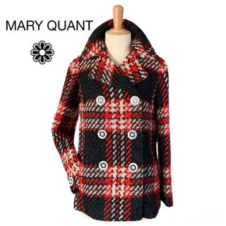 マリークワント(MARY QUANT)のMARY QUANT☆マリークワント！英国チェック コート(ピーコート)