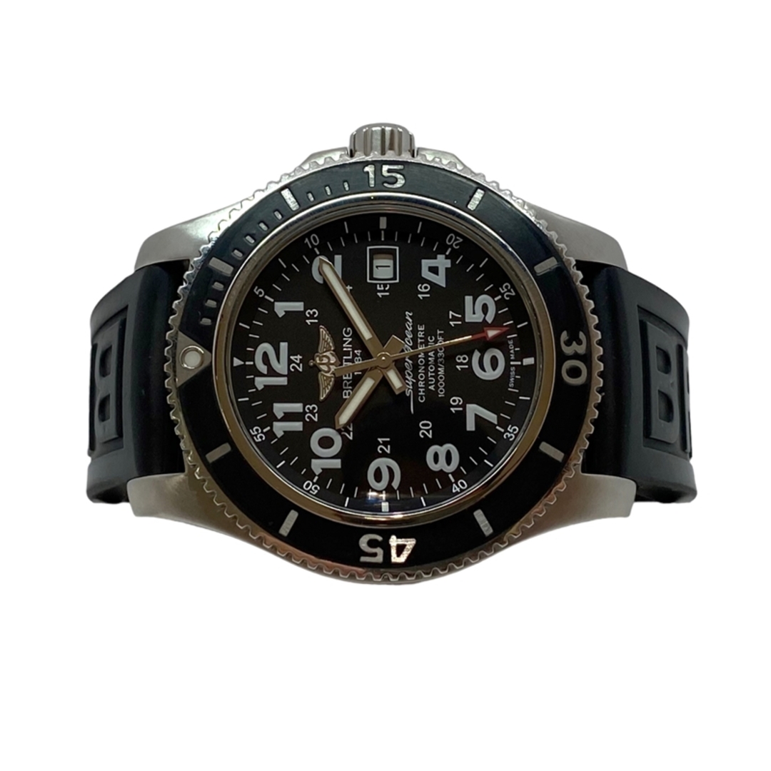 ブライトリング BREITLING スーパーオーシャン2 A17392D7/BD68 ブラック SS メンズ 腕時計