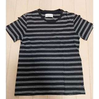 新品 50 18aw マルジェラ ボーダー Tシャツ 黄色 茶色 8658