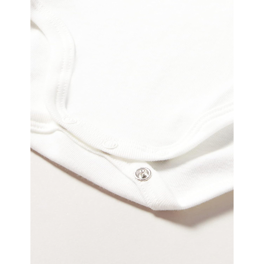 PETIT BATEAU(プチバトー)の[プチバトー] 長袖ボディ5枚組 ベビー　肌着　５枚セット　ボーダー　アニマル キッズ/ベビー/マタニティのベビー服(~85cm)(肌着/下着)の商品写真