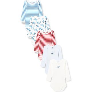 プチバトー 長袖ボディ petit bateau 24m 86cm 5枚組