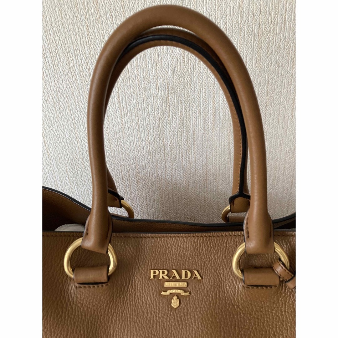 PRADA - PRADA プラダ 2way ショルダー トートバッグ キャメルの通販 ...