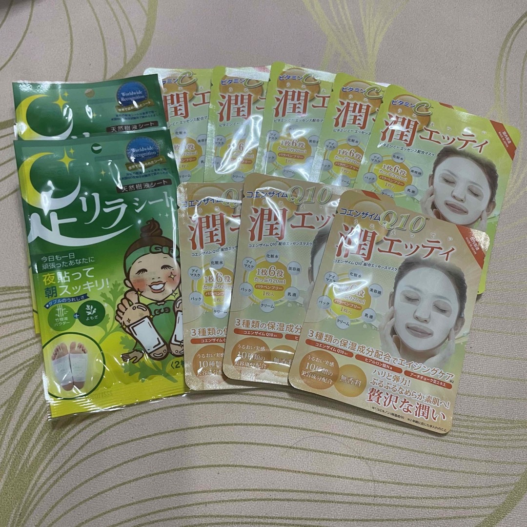 潤エッティ 足リラシート コスメ/美容のスキンケア/基礎化粧品(パック/フェイスマスク)の商品写真
