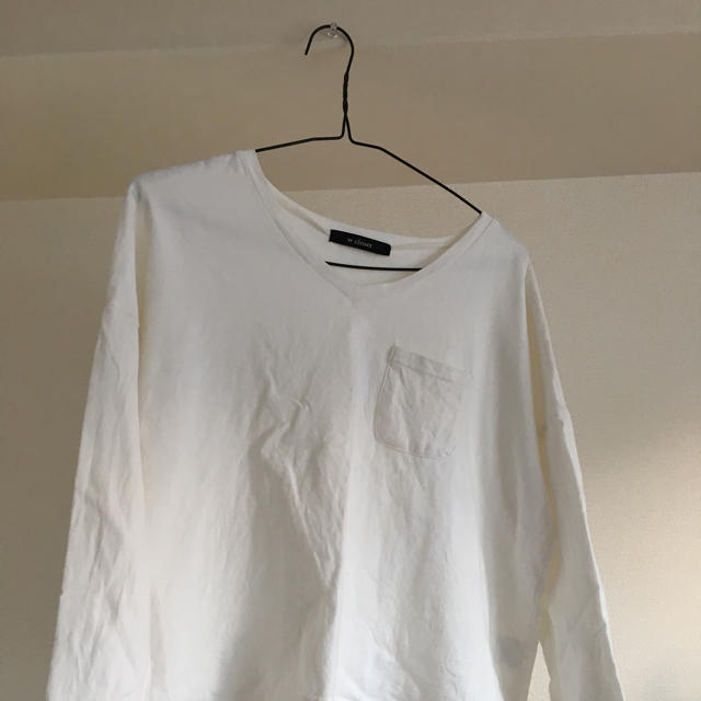 w closet(ダブルクローゼット)のw closetの白T-シャツ レディースのトップス(Tシャツ(長袖/七分))の商品写真