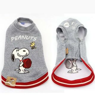 ペットパラダイス(PET PARADISE)の犬服　ペットパラダイス　スヌーピー　トレーナー　Ｓ　前開き　タグ付き 新品(犬)