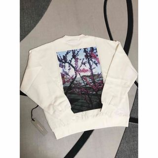 フィアオブゴッド(FEAR OF GOD)の新品ESSENTIALS FOG クルーネック 花柄　ホワイト M(スウェット)