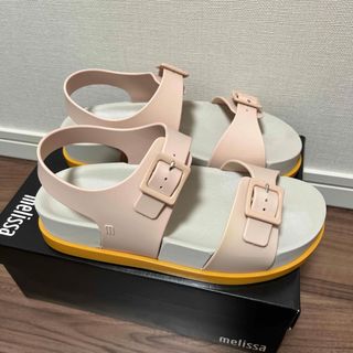 メリッサ(melissa)のMelissa 厚底　スポーツサンダル　ピンク　24.5cm(サンダル)